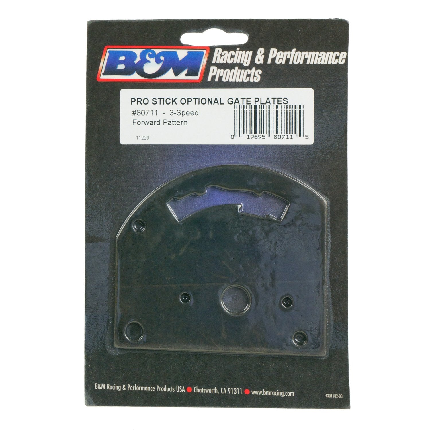 Pro-Stick B&M 80711 Gate Plate 3-Speed Pattern