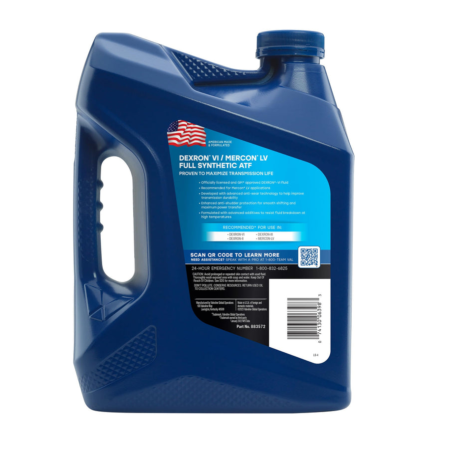DEXRON VI/MERCON LV Valvoline ATF Full Synthetic Automatic Transmission Fluid 1 Gallon