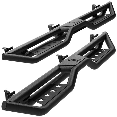 Tyger Auto Compatible Star Strider with 2007-2018 Jeep Wrangler JK 4-Door (Exclude JL) | TG-SR2J74978 | Side Step Rails Nerf Bars Running Boards