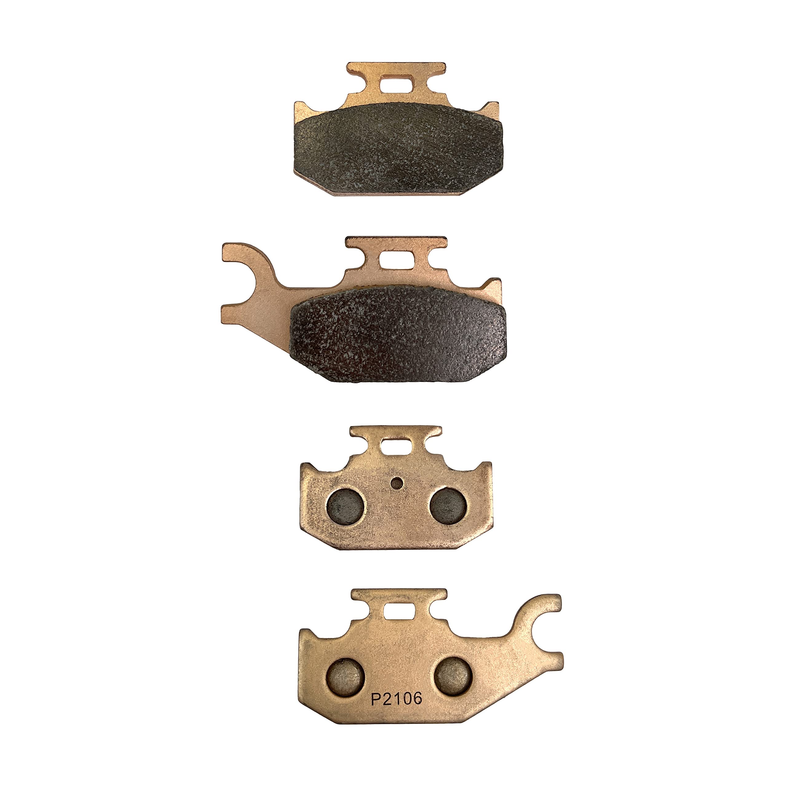 Demon Powersports Rear Left/Right & Right Front Sintered Brake Pads for Can-Am/Bombardier/E-TON/Suzuki, Sintered Metallic Material Better Grip, Reduced Brake Fade (See Fitment Details in Description)