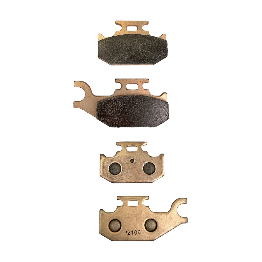 Demon Powersports Rear Left/Right & Right Front Sintered Brake Pads for Can-Am/Bombardier/E-TON/Suzuki, Sintered Metallic Material Better Grip, Reduced Brake Fade (See Fitment Details in Description)