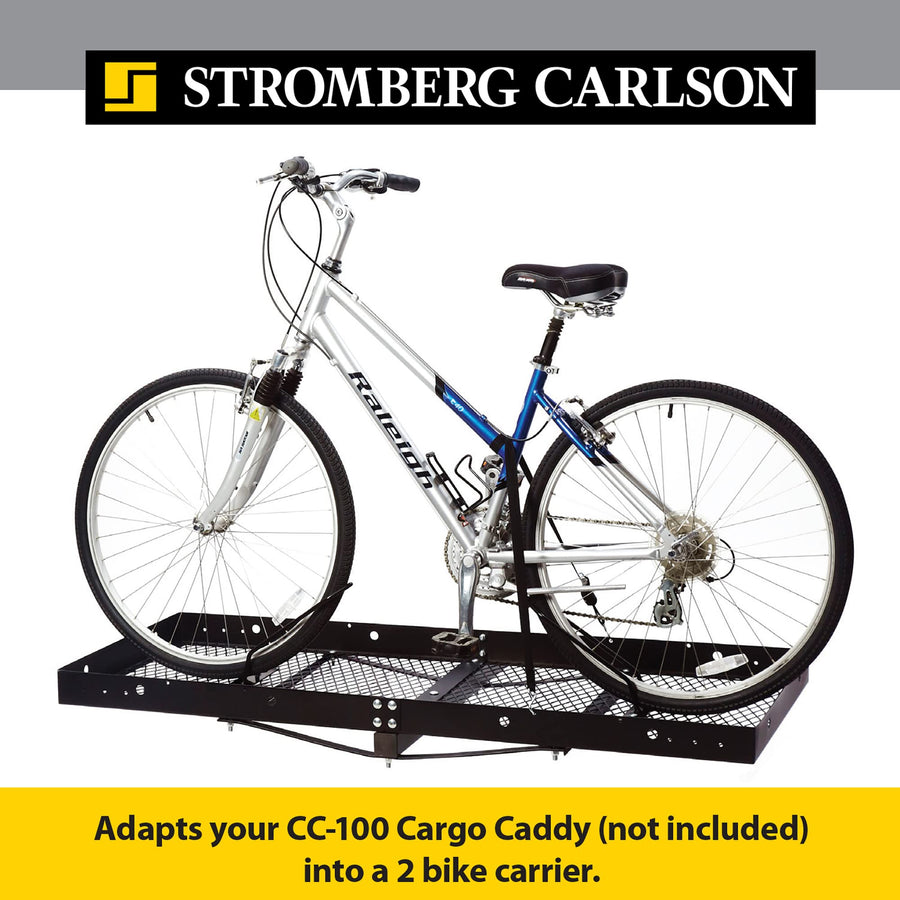 Stromberg Carlson Cargo Caddy CC-125 Bike Rack Adapter, Convenient Solution Travel, Accommodate up to 2 Bikes with 4 Piece Set - Set Bike Rack Adapter, Black