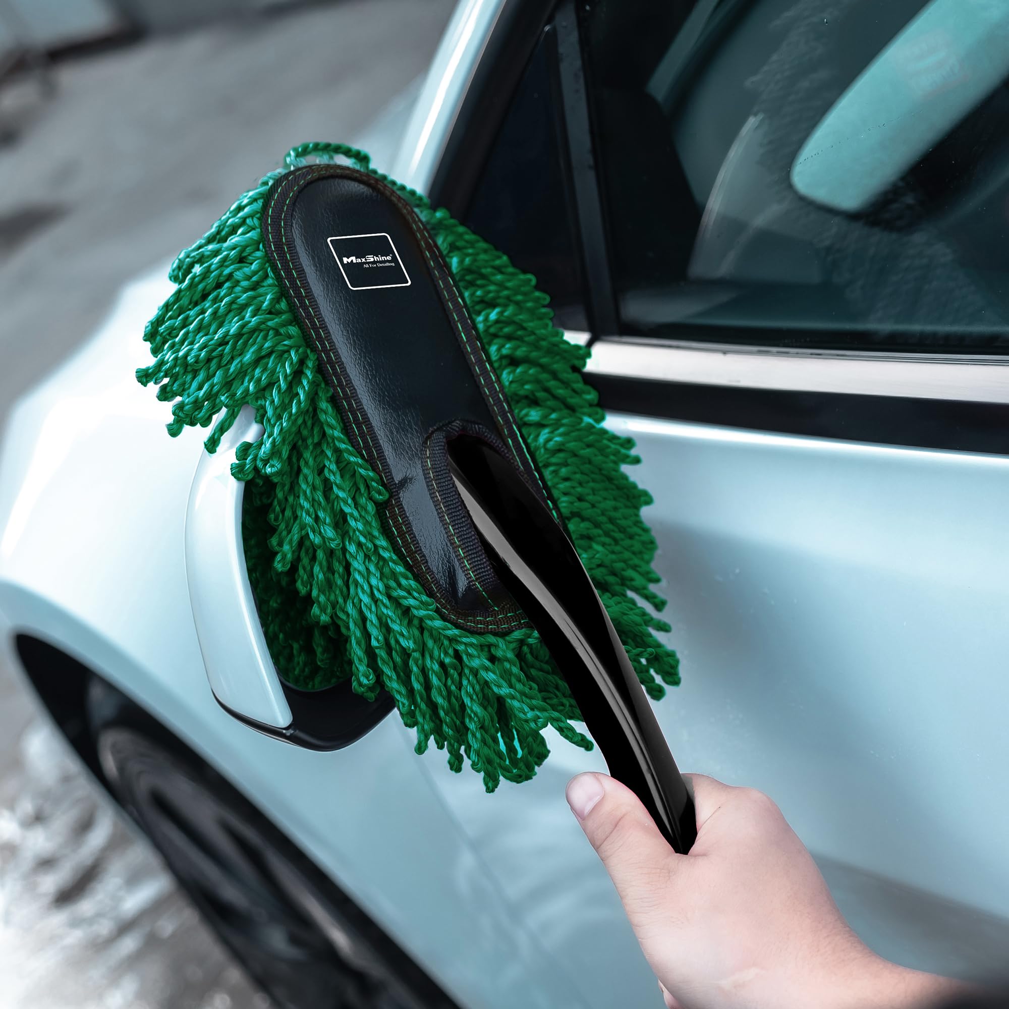 Maxshine Mini Microfiber Universal Car Duster – Interior Dusting Tool for Trucks & SUVs, Cars – Safe on All Surfaces – Gently Removes Dust, Dirt & Debris – Reusable Auto Detailing Brush