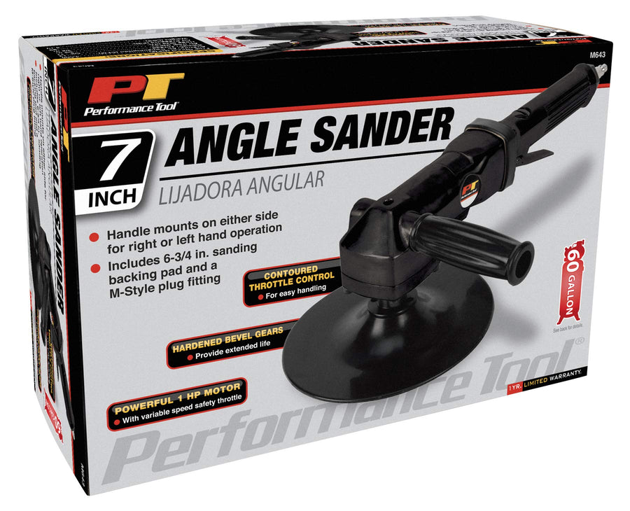 M643 Performance Tool 7-Inch Horizontal Angle Sander