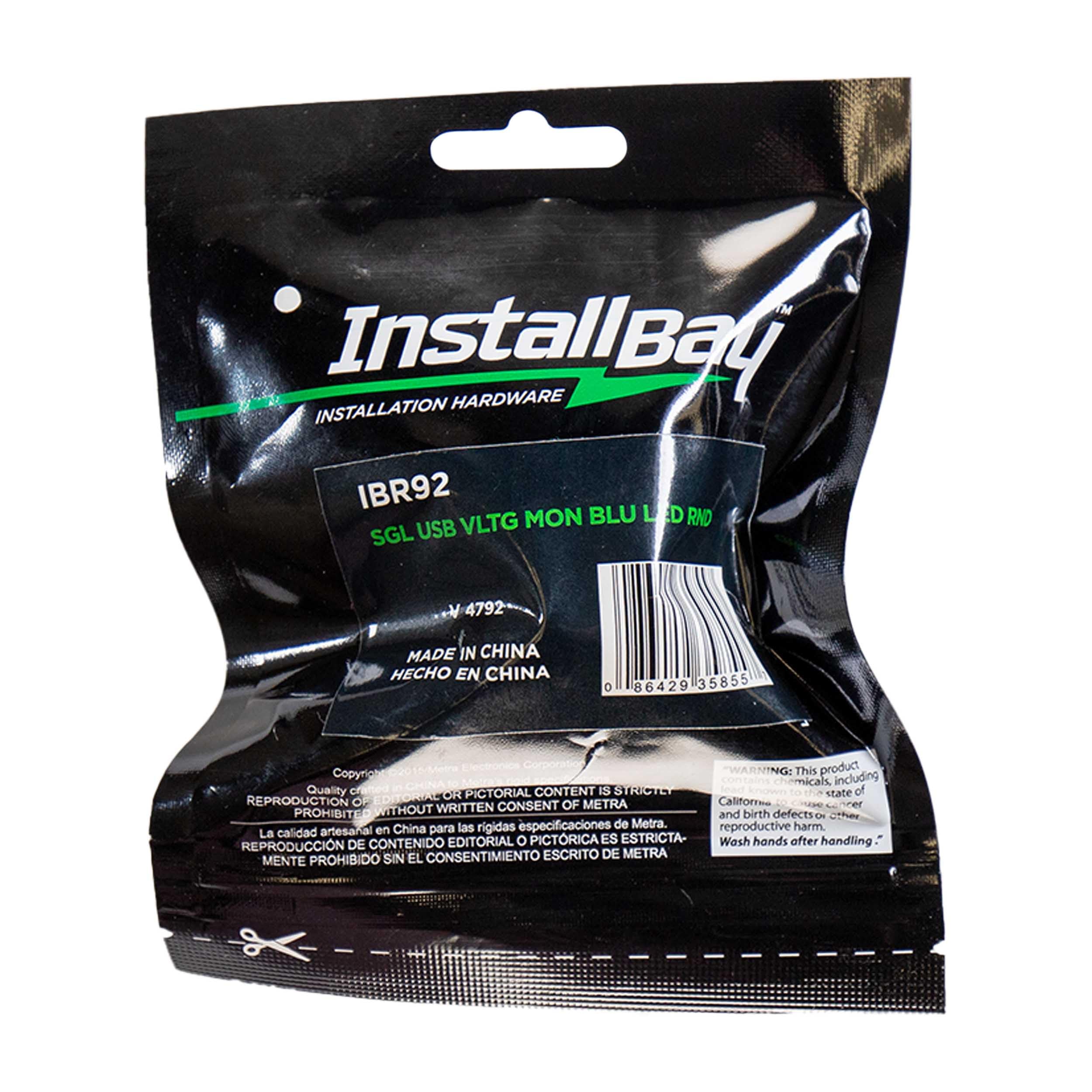 Usb Voltage Monitor Installbay Led Round - Retail Pack (IBR92)