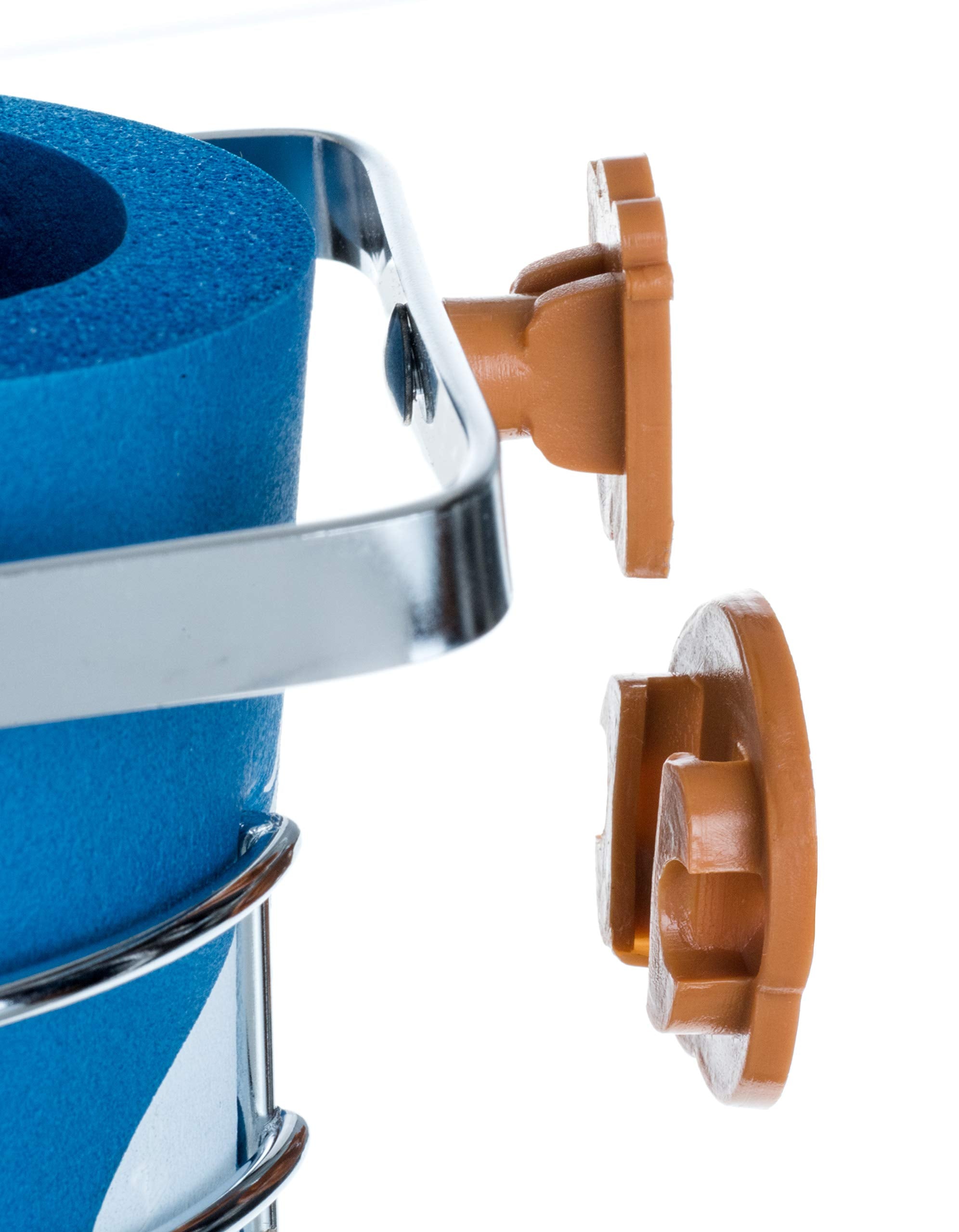 Chrome-Plated Steel attwood 11672-4 Gimbaled Mounted Mug Beverage Holder with Insulation