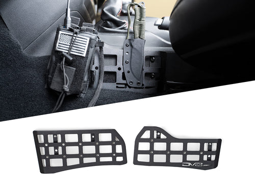 Molle Panels Center Console for 2018-2024 Jeep Wrangler & 2020-2024 Jeep Gladiator | Mount for Pouches, Med-Kits, Tools, Holsters & Other Accessories | Automatic & Manual Transmissions | DV8 Offroad