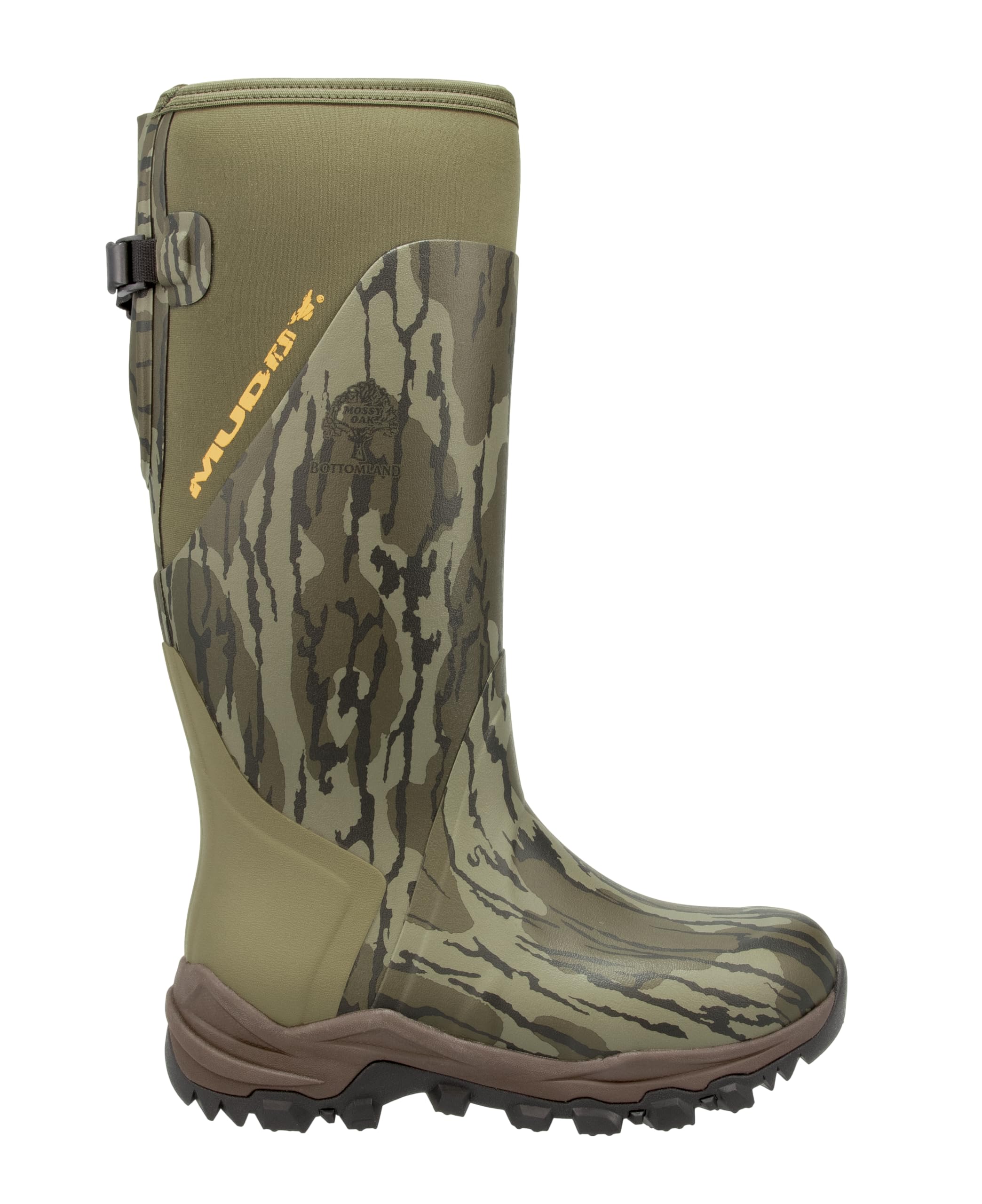 Muddy Outdoors 17" DV8 Rubber Boots Rubber Mossy Oak Bottomland Men's 10 D
