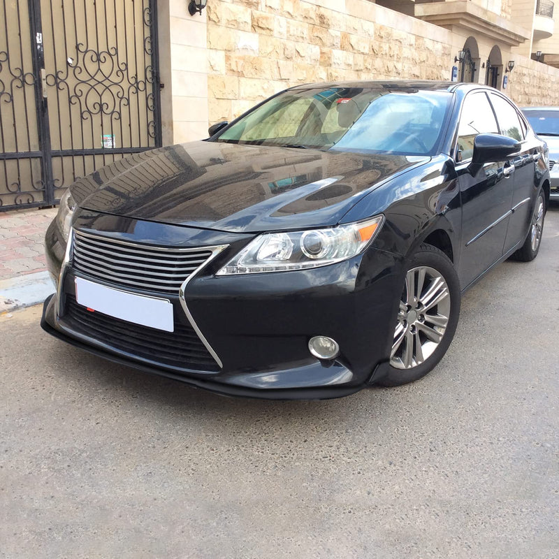 Glossy Black Spec-D Tuning Front Bumper Lip Compatible with 2013-2015 Lexus ES