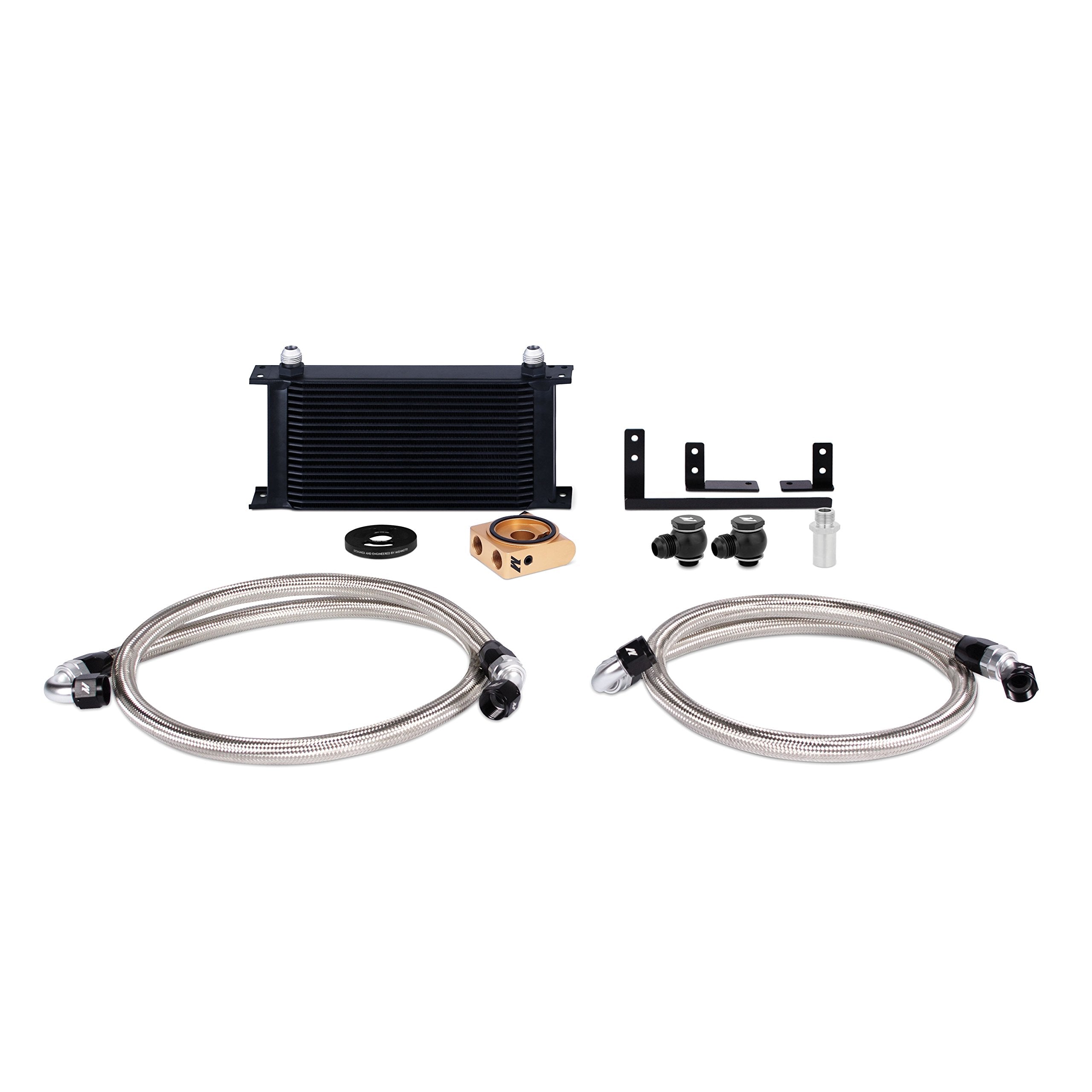 Mishimoto Oil Cooler Kit MMOC-MIA-16TBK Low-Temp Thermostatic Fits Mazda MX-5 Miata 2016-2018 Black