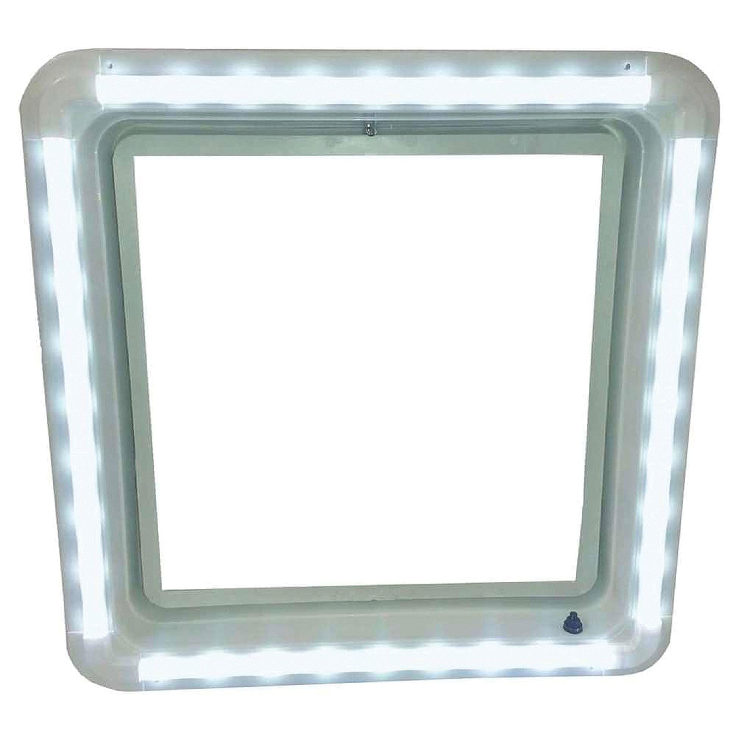 HENG'S INDUSTRIES LED Universal Vent Trim Kit | Clear Lens Ring Diffuser & Cool White Light | Decorative & Functional | 720 Lumens | RVs Campers Travel Trailers | HG-LR-C-CW-AFT