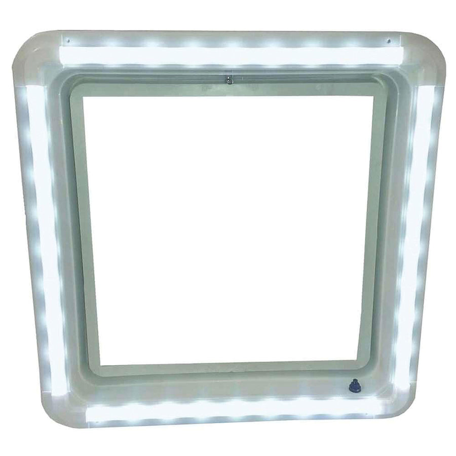 HENG'S INDUSTRIES LED Universal Vent Trim Kit | Warm Lens Ring Diffuser & Cool White Light | 720 Lumen | RVs, Campers, Travel Trailers | HG-LR-W-CW-AFT