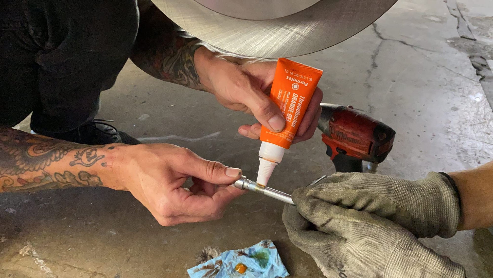 Permatex High Strength Removable Orange Gel Threadlocker, 5 g