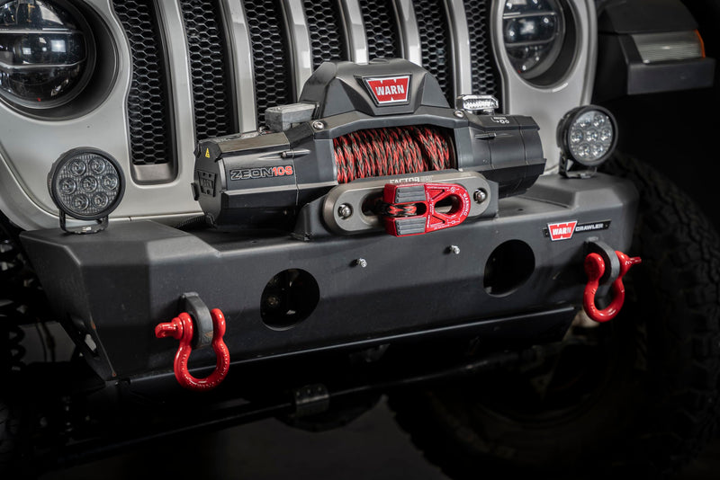 Flatlink E Factor 55 Closed Winch System, Compatible with All Roller Fairlead License Plate Brackets - Red