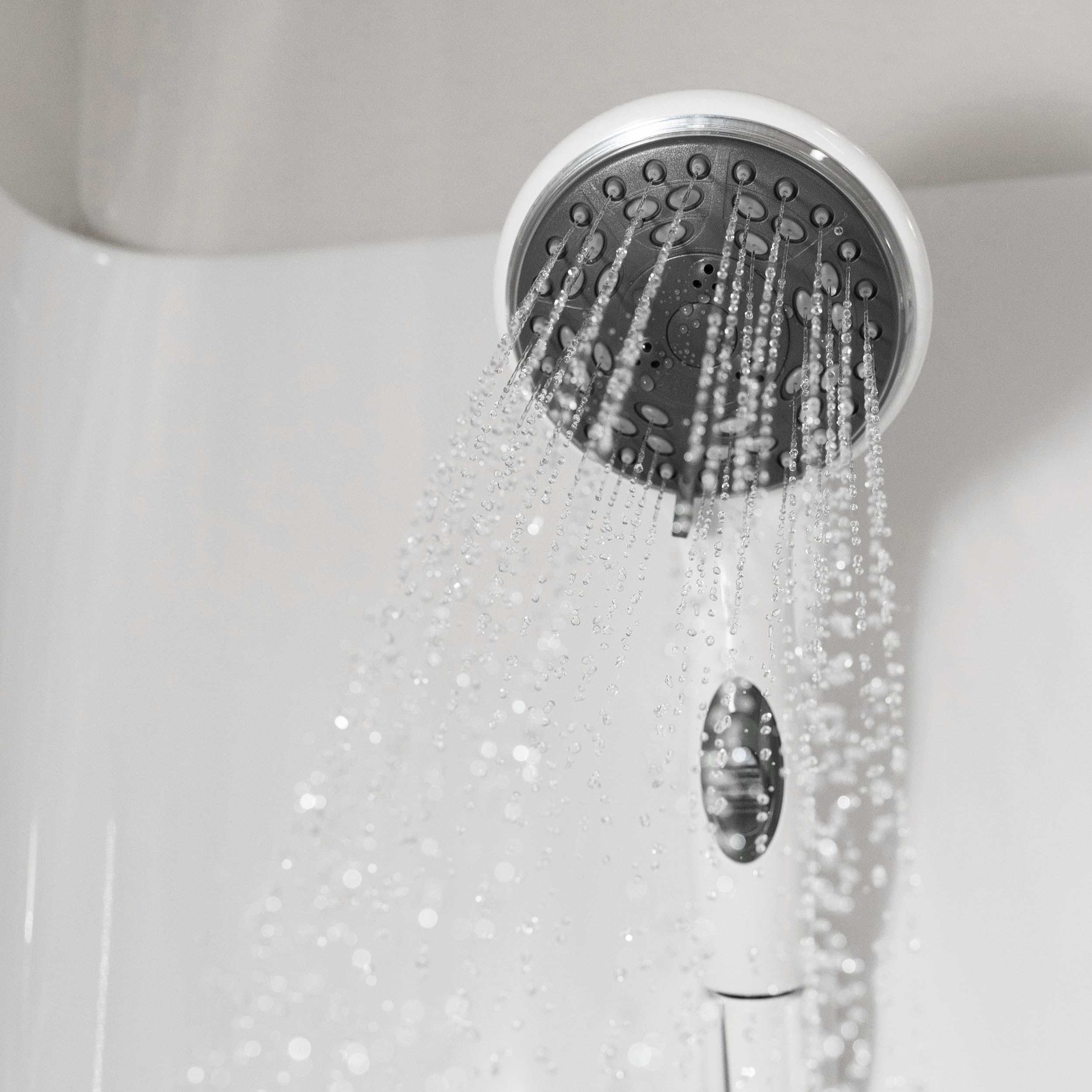 Dura Faucet Handheld Premium RV Shower Wand, Hose Kit, Eco-Friendly On/Off Switch (White)