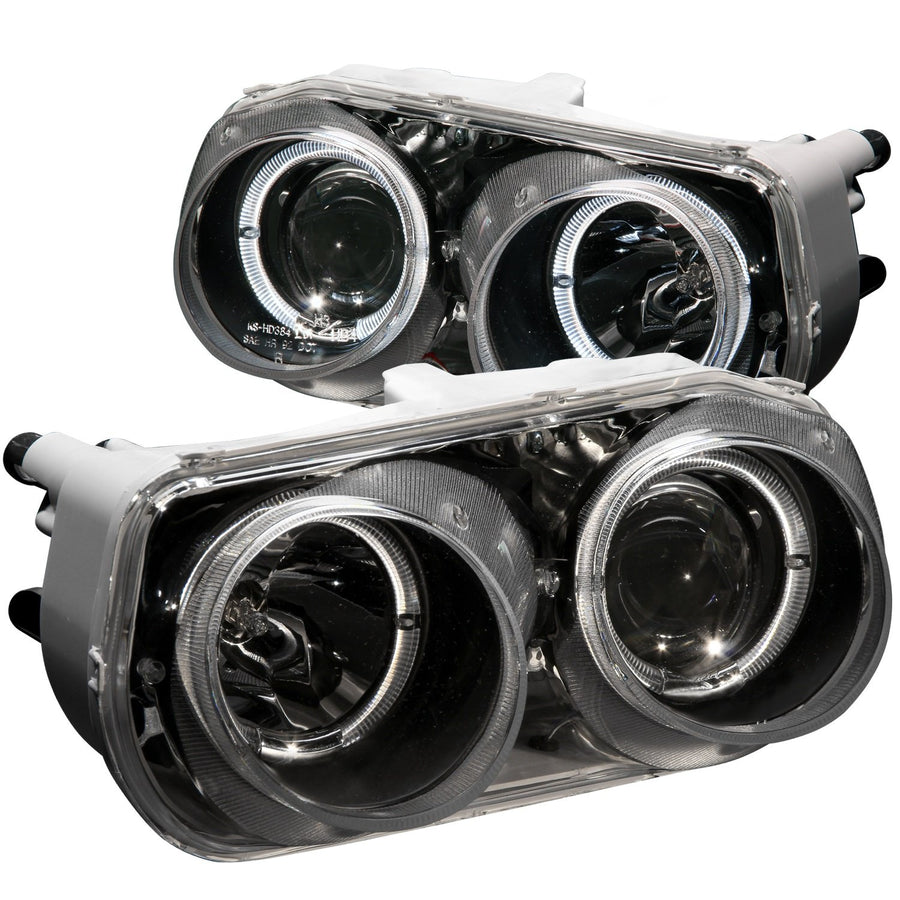 Acura Integra Anzo USA 121003 Projector with Halo Black Headlight Assembly - (Sold in Pairs)