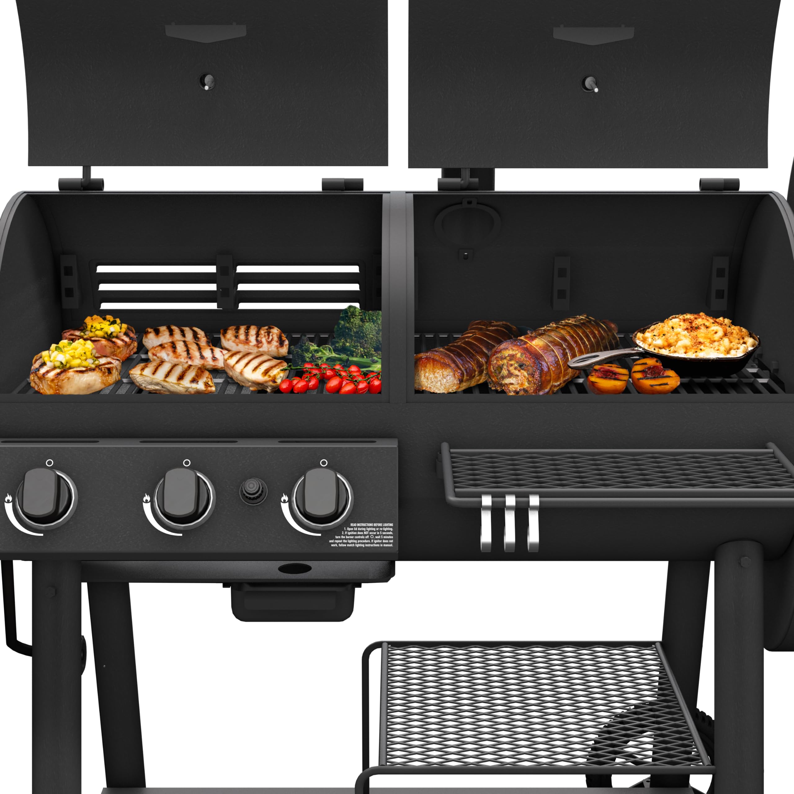 Canyon Combo Oklahoma Joe's Charcoal and Gas Smoker & Grill, Black - 24203004