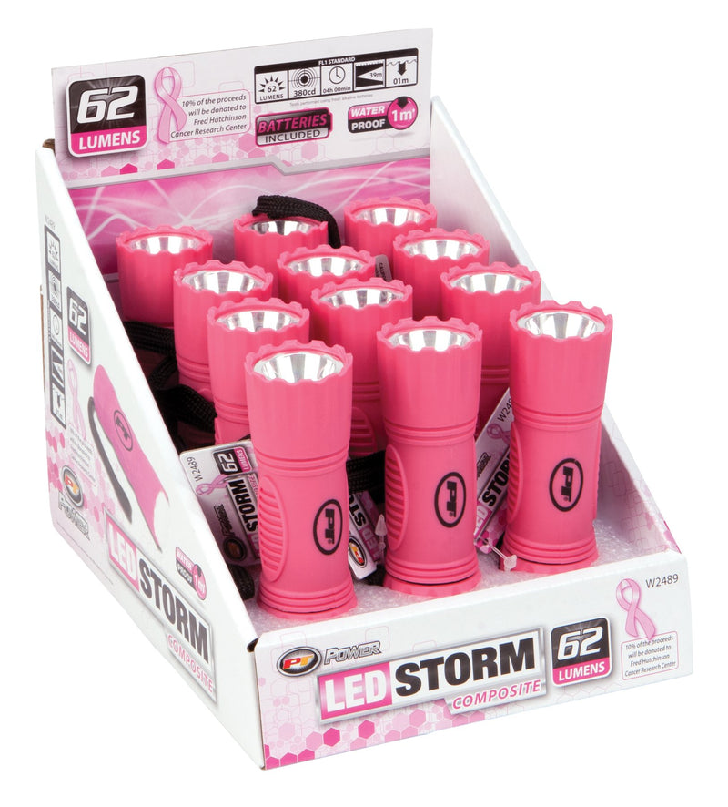 Storm Performance Tool W2489 62 Lumen Pink Composite Flashlight (Sold as 1 Flashlight)
