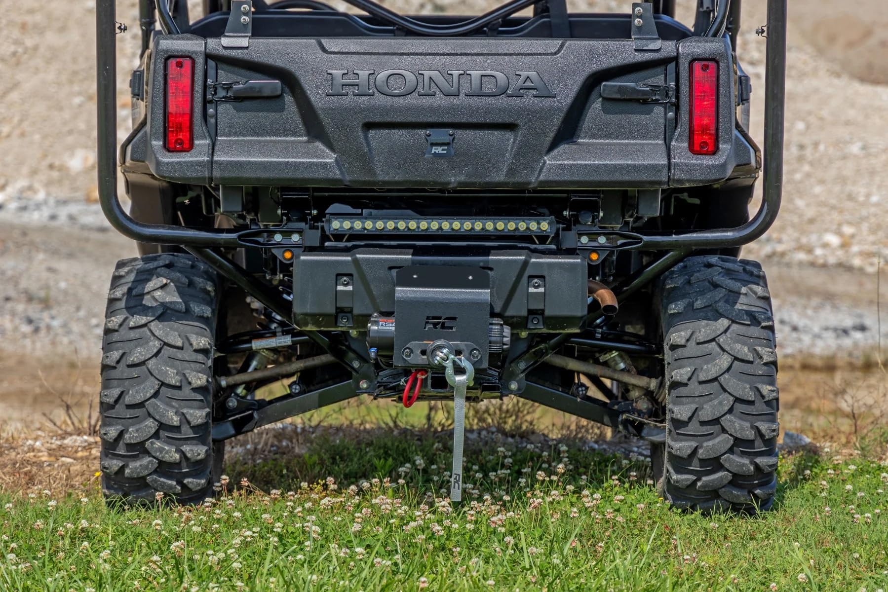 Hitch Winch Mount Rough Country for UTVs - Fits 2" Receiver, Bolt-On Winch Plate for Recovery & Trail Use
