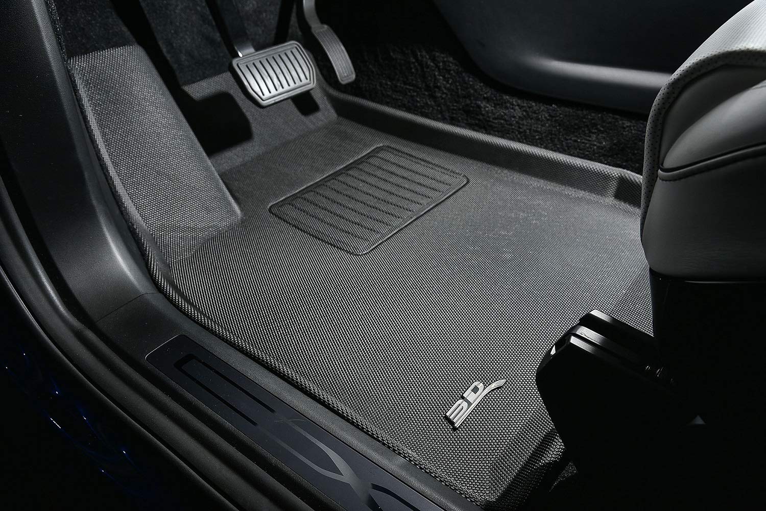 3D MAXpider Kagu Custom Fit Floor Mat (Black) Compatible with Hyundai Tucson 2019-2021 - R1