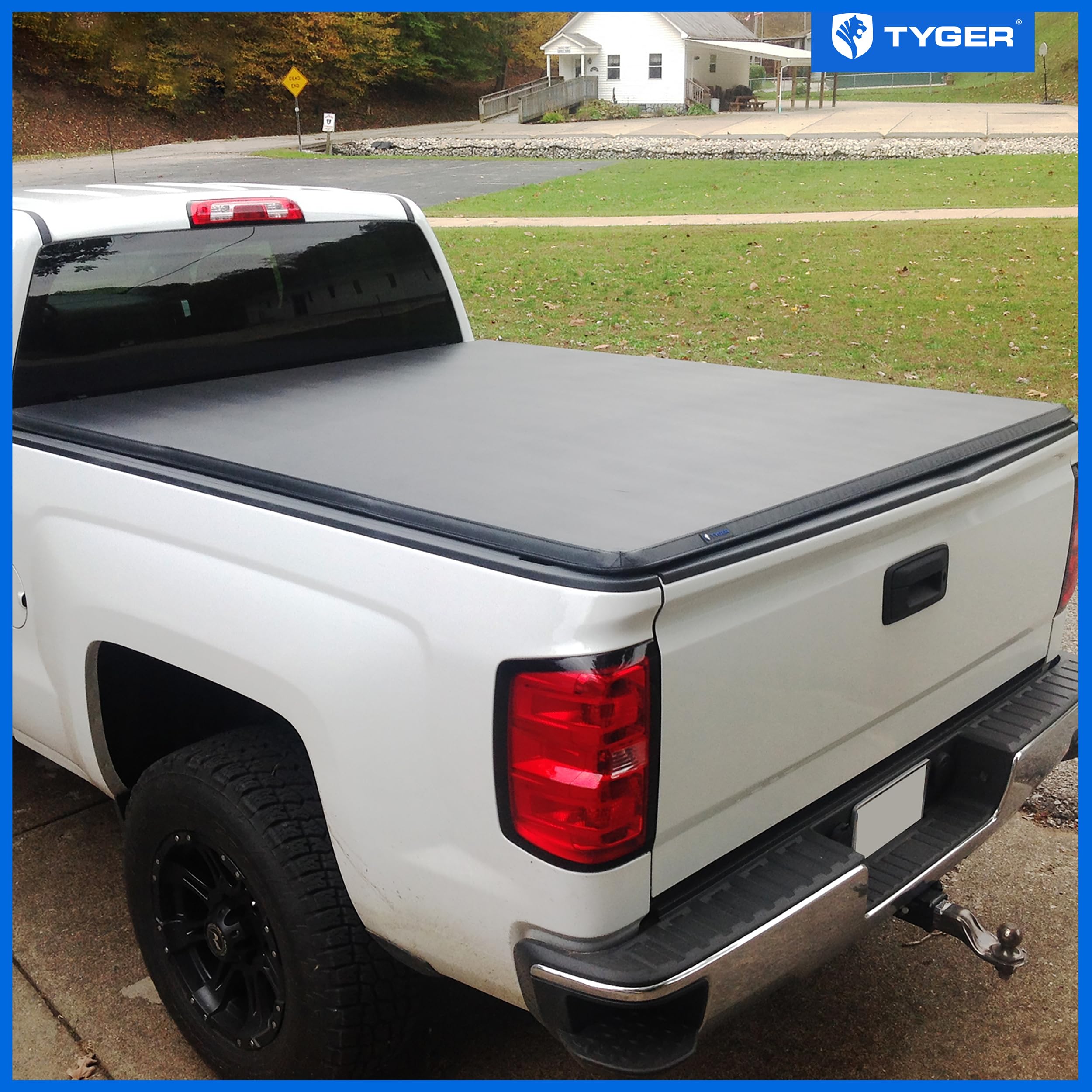 Tyger Auto T3 Soft Tri-Fold Tonneau Cover Truck Bed Compatible with 2014-2018 Chevy Silverado / GMC Sierra 1500; 2015-2019 2500HD 3500HD; 2019 LD/Limited Only | Fleetside 6'6" Bed (78") | TG-BC3C1007