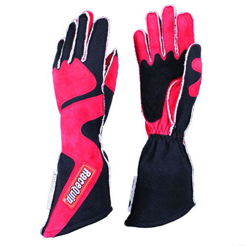 359 Series RaceQuip Gloves, Driving, SFI 3.3/5, Double Layer, Nomex, Red/Black, 2X-Large, Pair