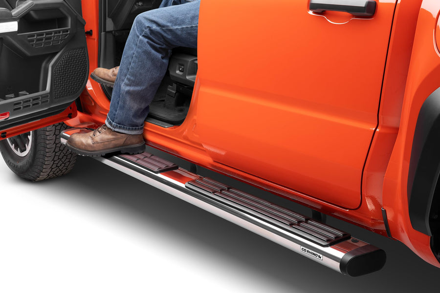 Go Rhino 6" Sidesteps & Brackets OE Xtreme | Cab Length, Polished Stainless Steel | 686443280PS | Fits 2024 Toyota Tacoma Double Cab