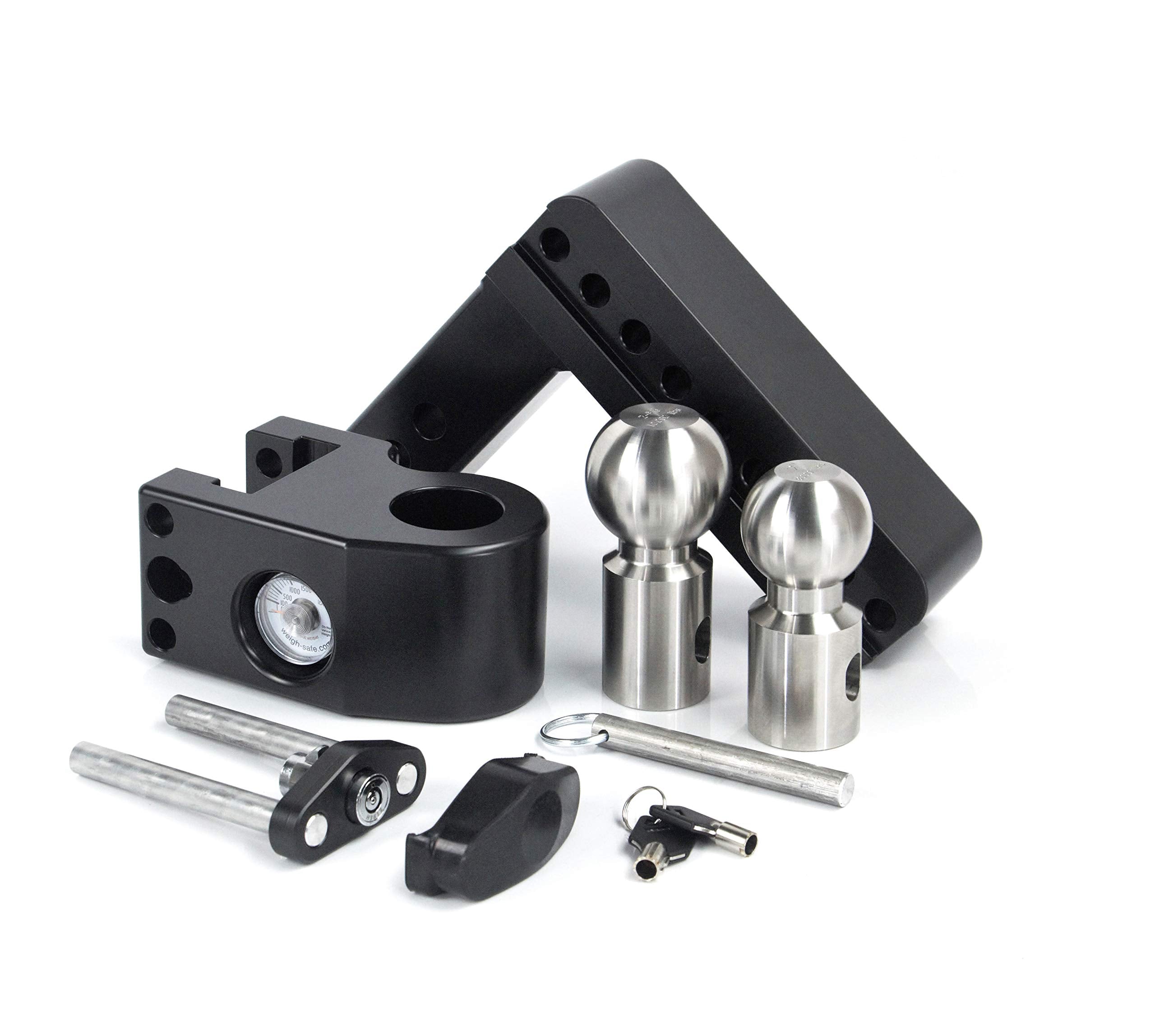 6in Weigh Safe Drop Hitch W/ 2in Shank (8k/10k Gtwr) - Black