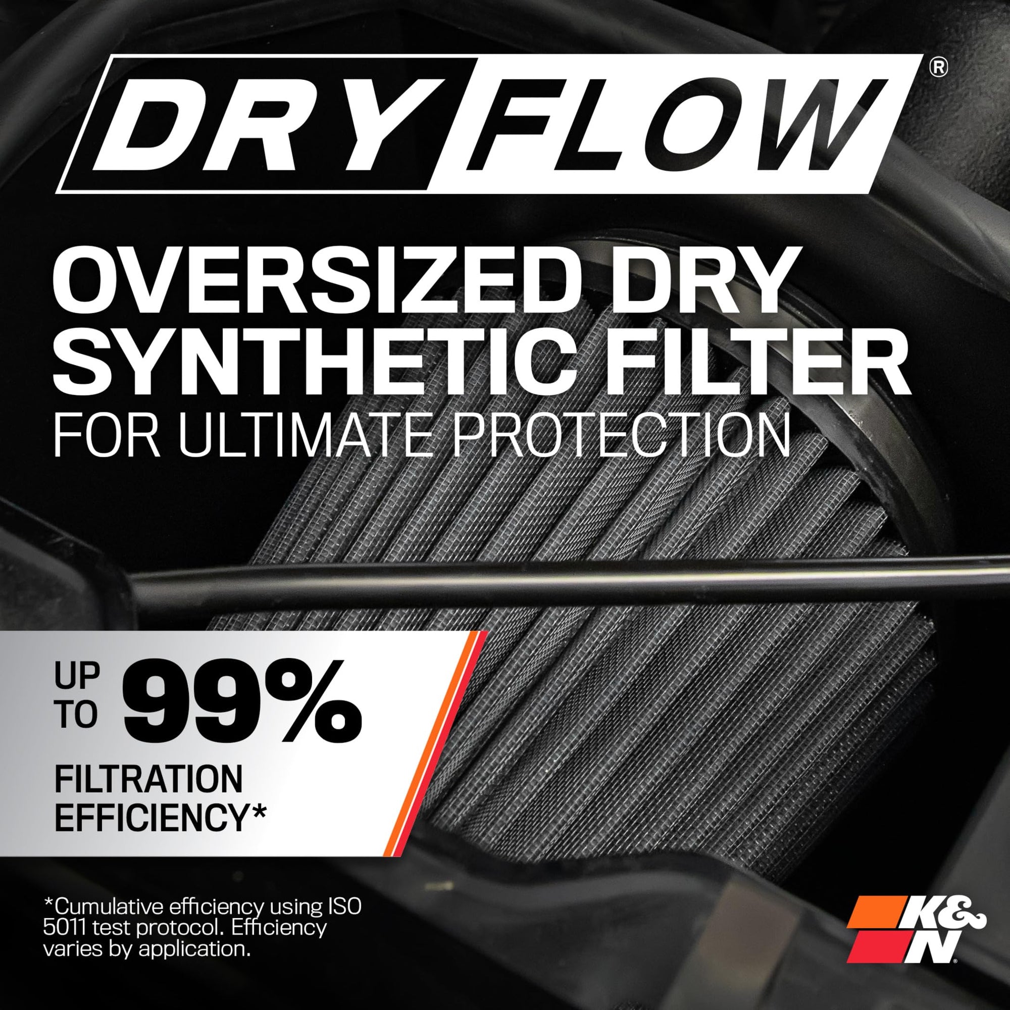 Cold Air Intake System K&N: Dry-Flow Air Filter, Increase Performance & Towing: Compatible with 2014-2020 Chevy/GMC/Cadillac Silverado 1500, Suburban, Tahoe, Sierra 1500, Yukon, Escalade, 30-3082