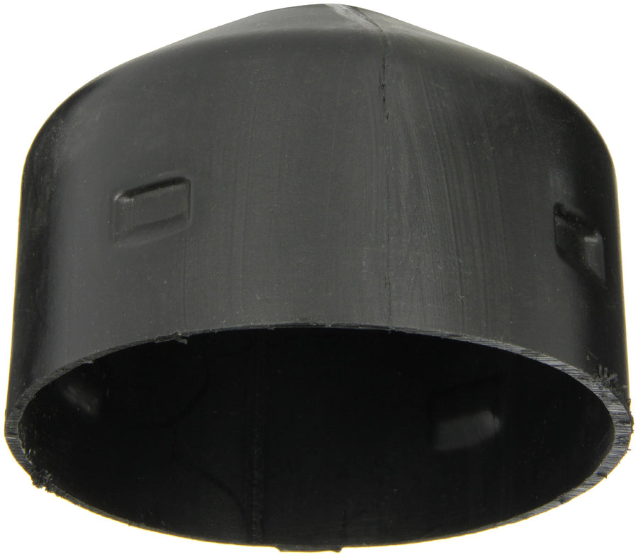 Eagle Round HDPE Bollard Post Cap, 5" Outside Diameter, 4" Inside Diameter for 4" Posts, Black, 1749
