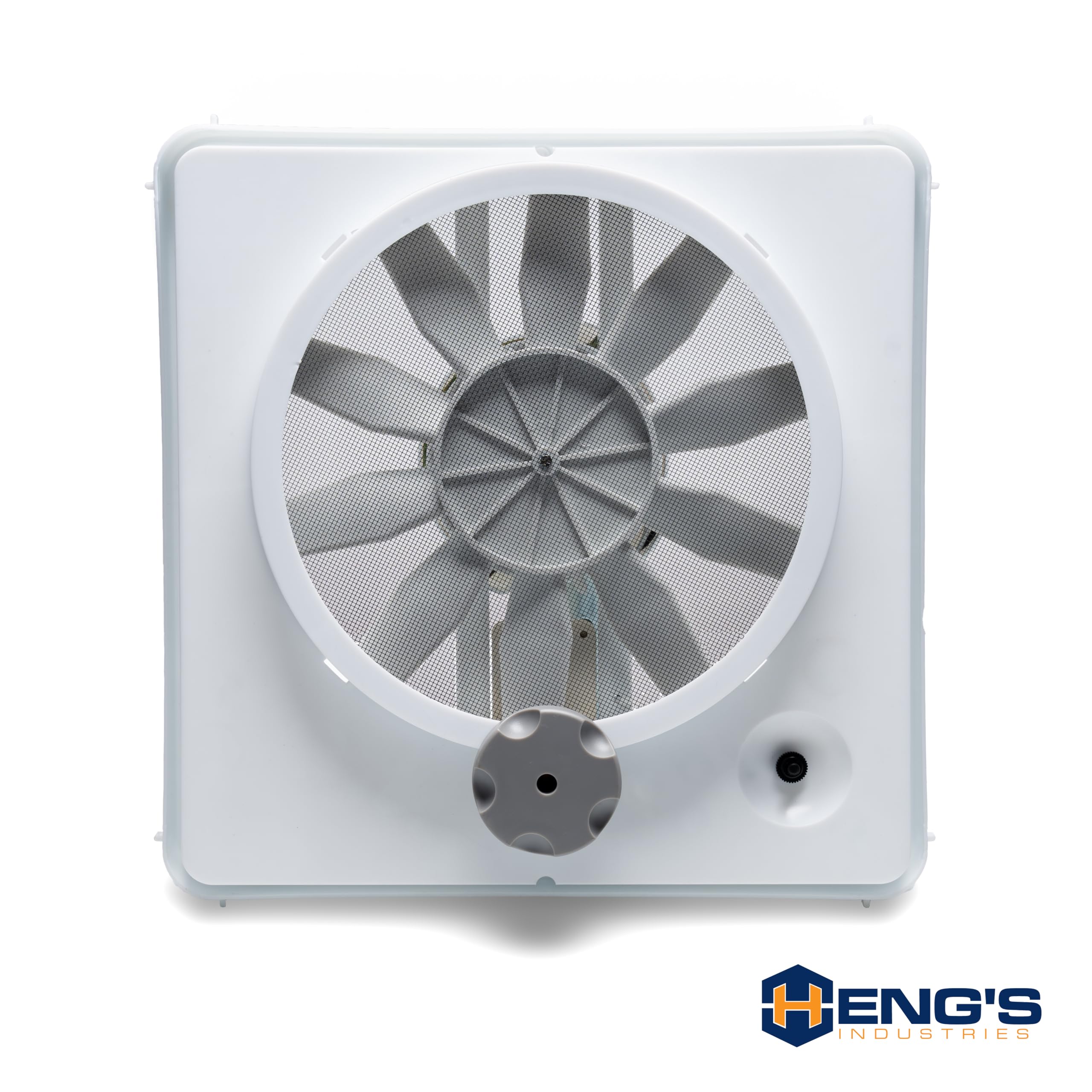 90043-CR HENG'S INDUSTRIES Vortex I Upgrade Kit | 12V RV Vent Fan | Powerful Airflow & Ventilation | Easy Install for RVs, Campers, Trailers & Motorhomes | White, Durable, Energy-Efficient Design