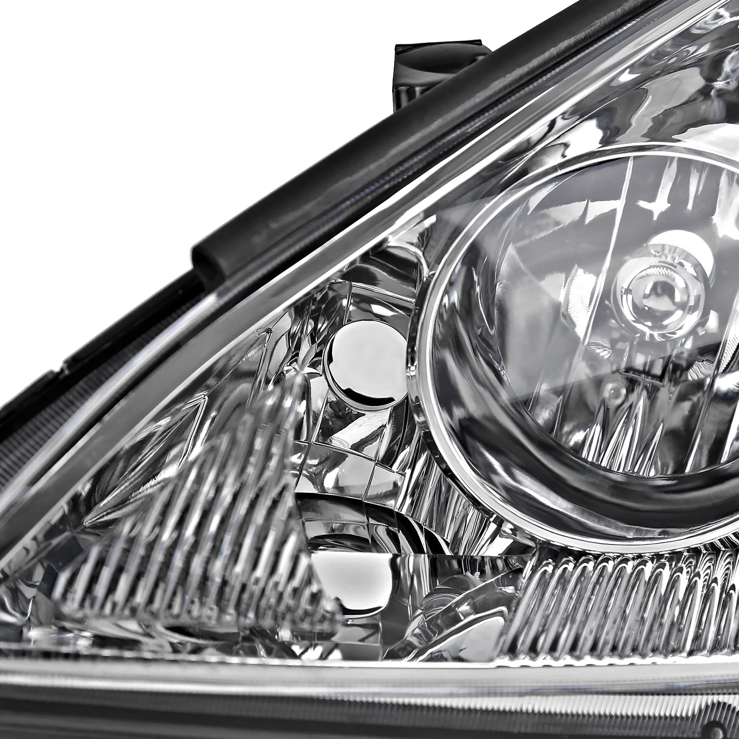 Chrome Headlights SPEC-D TUNING Compatible with 2006-2010 Toyota Sienna, Left + Right Pair Headlamp Assembly