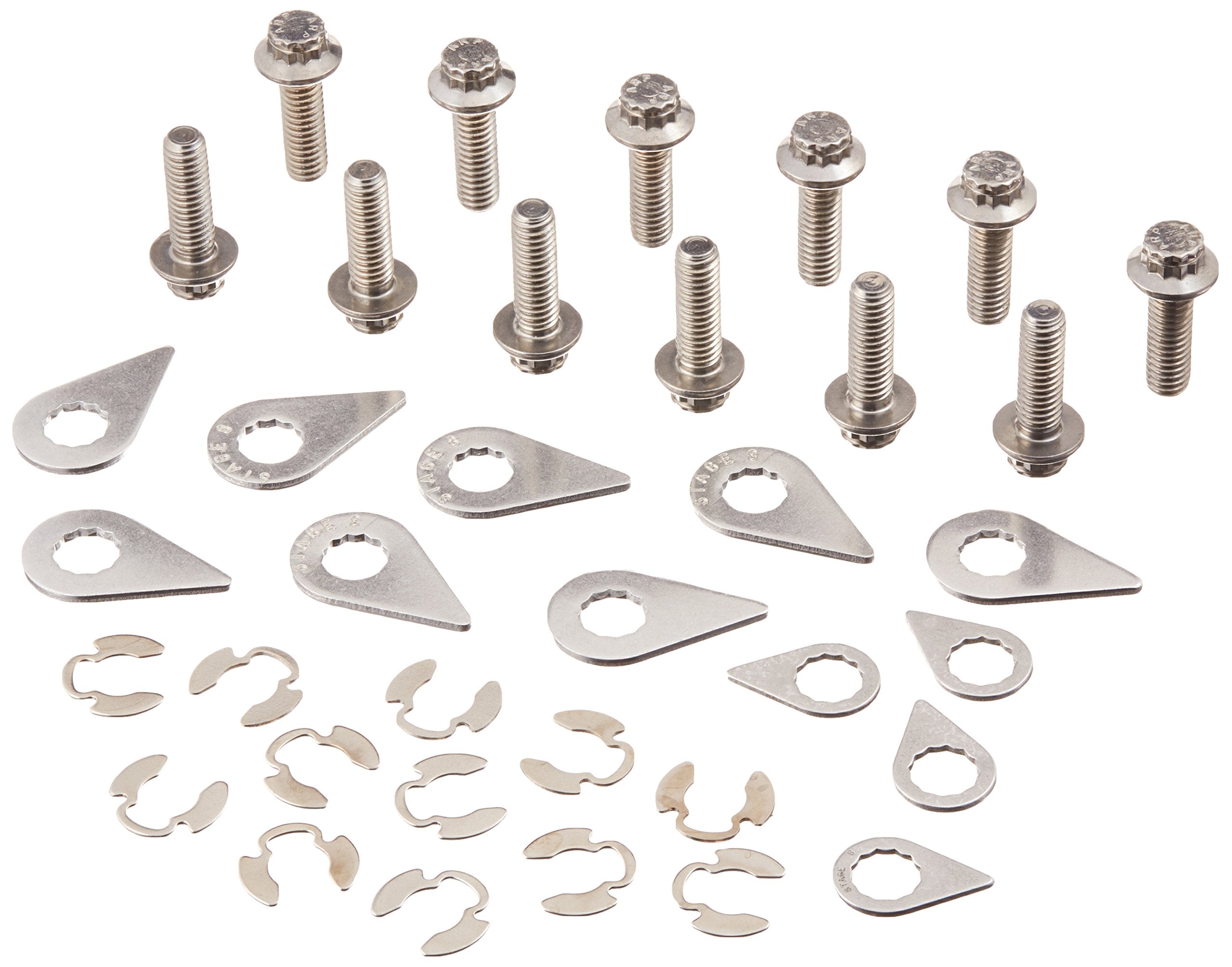 Stainless Steel Stage 8 (8955) Header Bolt Kit for Small Block Mopar