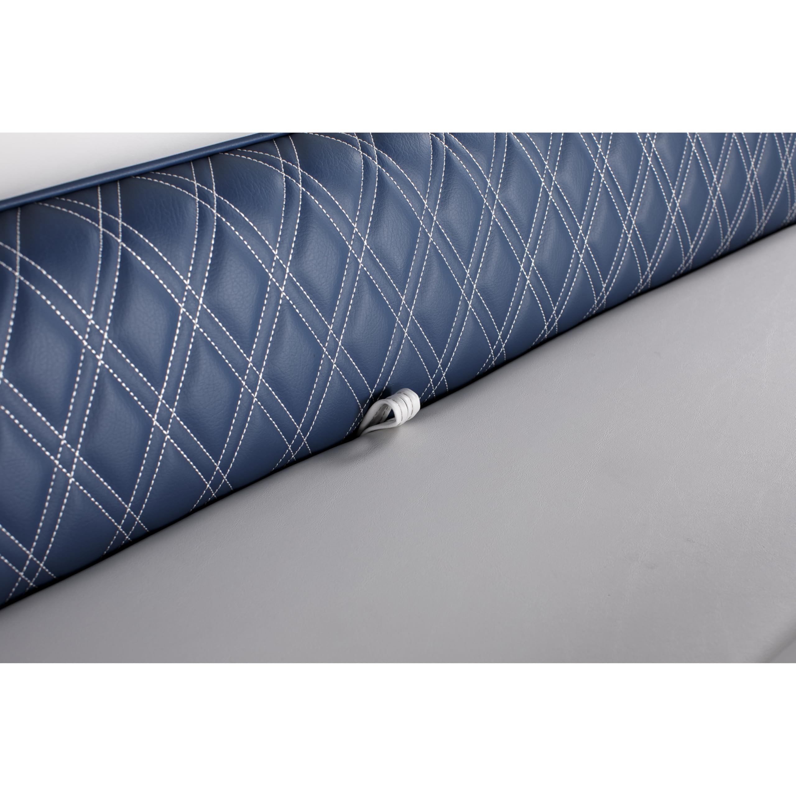 Lippert 48" Straight Sunset Collection Pontoon Bench Seat, Contoured Foam Cushioning, Durable Marine-Grade Vinyl, Built-In Dry Storage, Poly Frame, 48"L x 28"W x 30"H - 2024021395