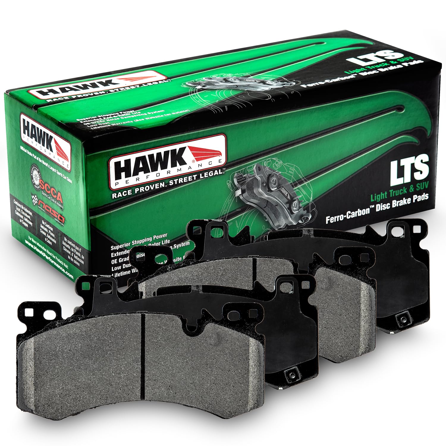 Hawk Performance LTS HB966Y.575 Light Truck and SUV Street Brake Pads