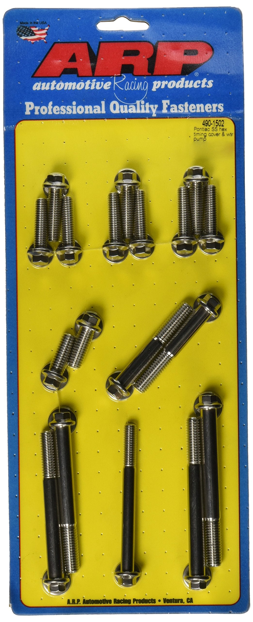 ARP 6-Point Stainless Steel Timing Cover Bolt Kit 490-1502