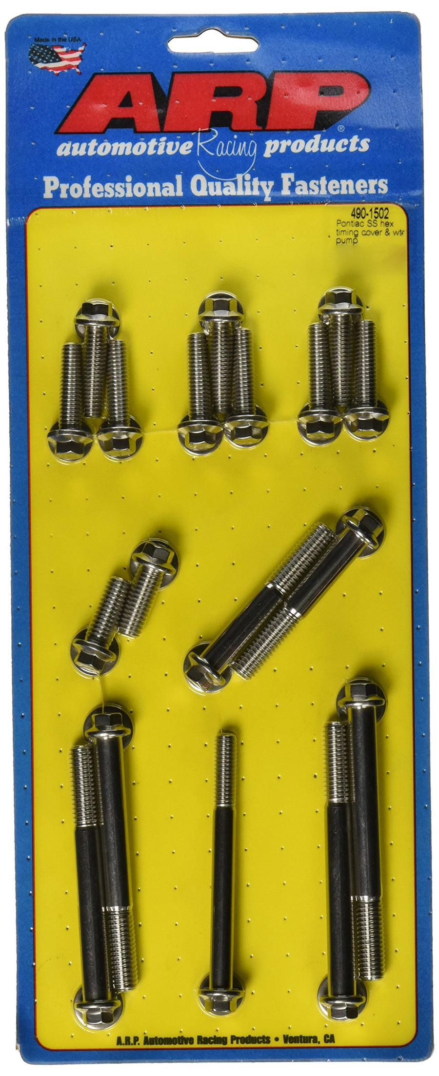 ARP 6-Point Stainless Steel Timing Cover Bolt Kit 490-1502
