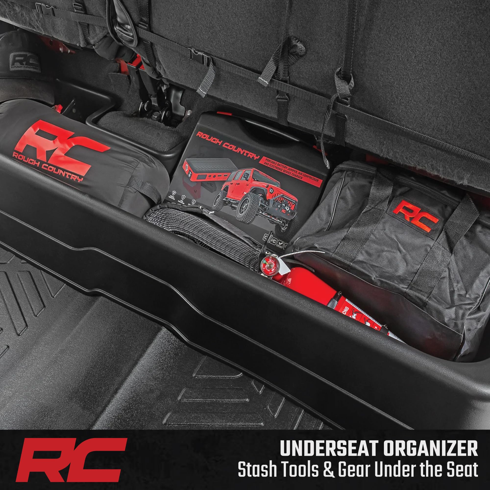Under Seat Storage Rough Country for 19-22 1500 | 20-22 2500HD/3500HD - RC09051A