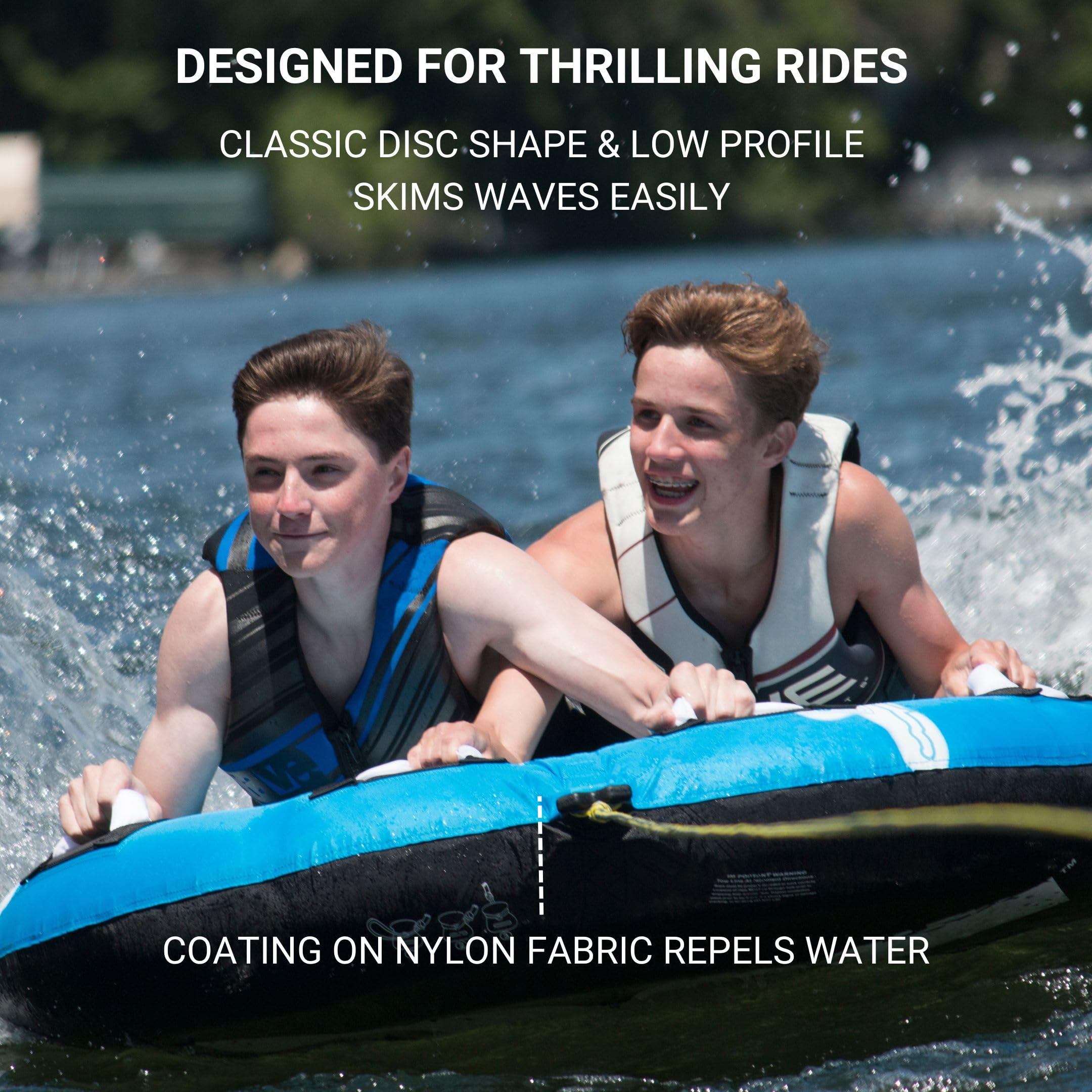 Rave Sports Boat Storm Towable Tube - Inflatable Tube for 1-2 Boating
