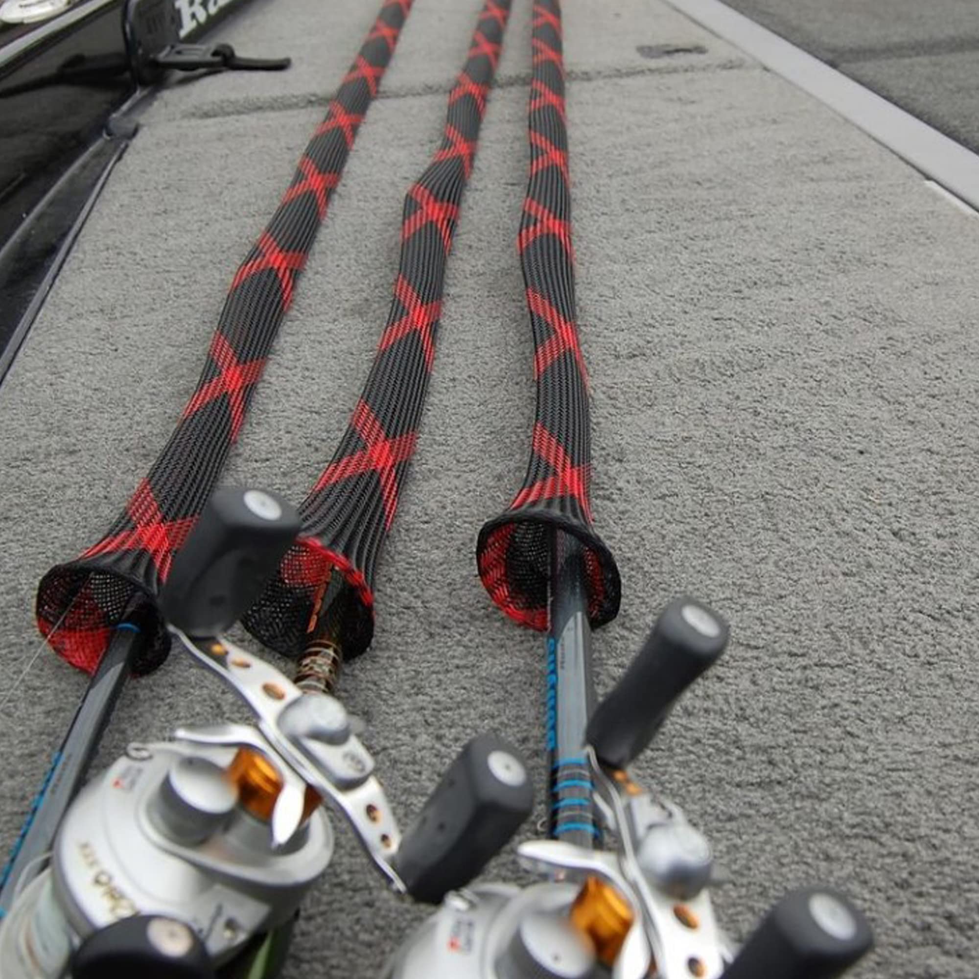 The Rod Glove Casting Rod Glove Standard | 5.25' Fishing Rod Sleeve That Fits Rods 6.5' - 7.5', The Original Nylon Mesh Rod Protector