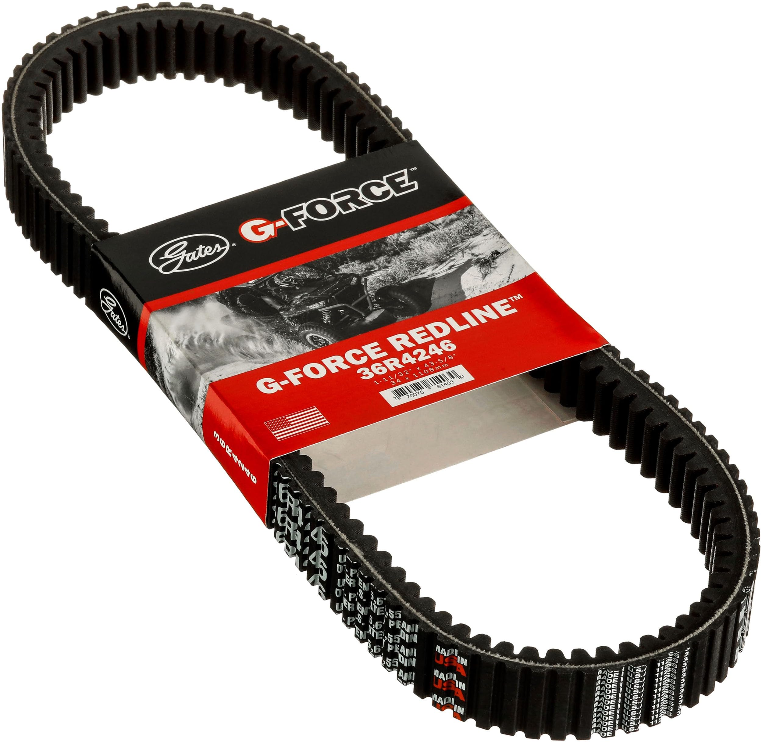 G-Force Gates RedLine Continuously Variable Transmission (CVT) Belt 36R4246