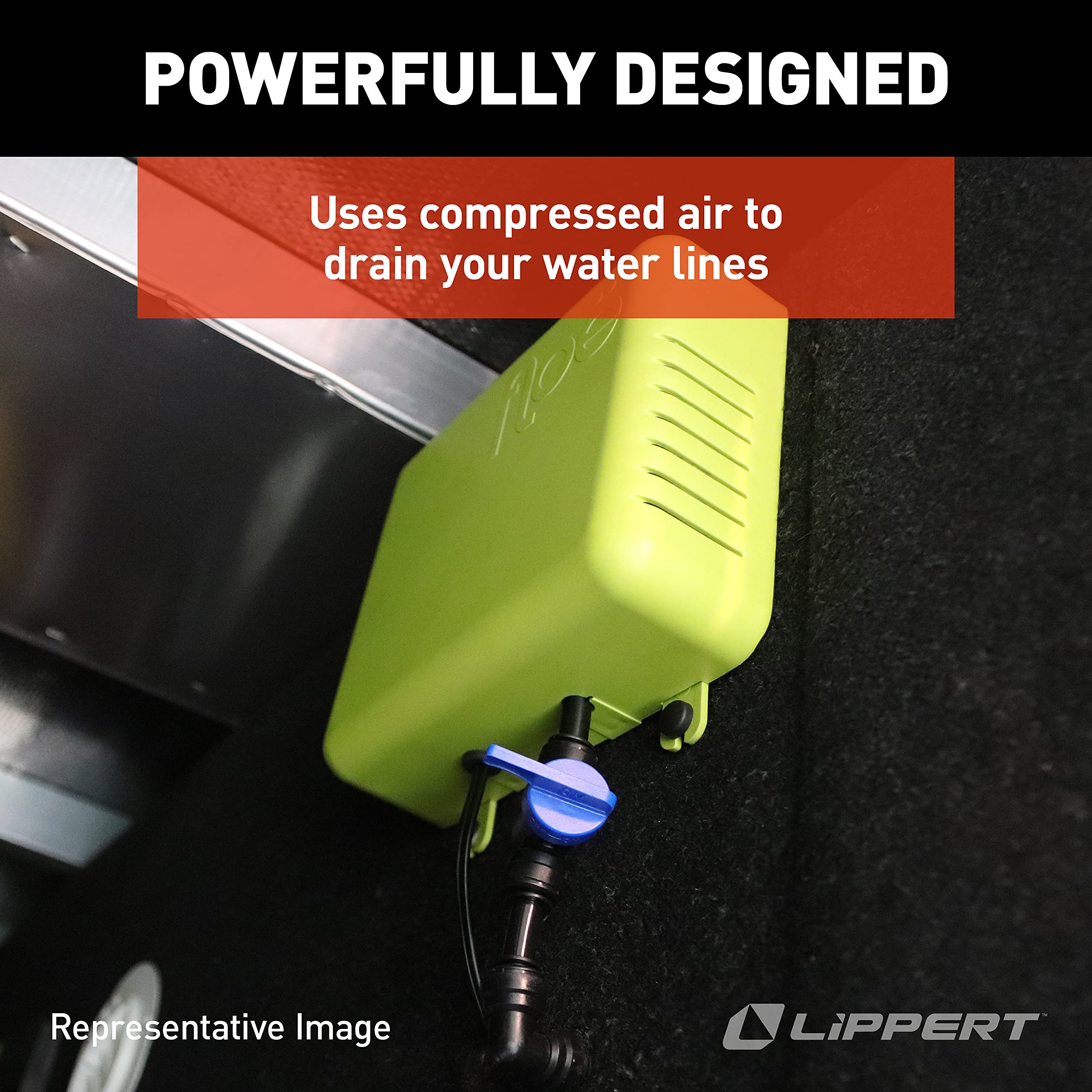 12V DC Floë Induratec Integrated Drain-Down System for Winterizing 5th Wheel RVs, Travel Trailers and Motorhomes - 809127
