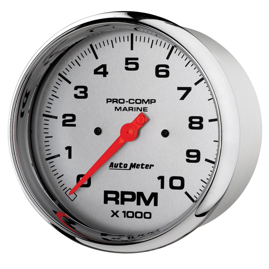 Tachometer, AutoMeter Gauge, 5", 10K RPM, Marine Chrome (200801-35)