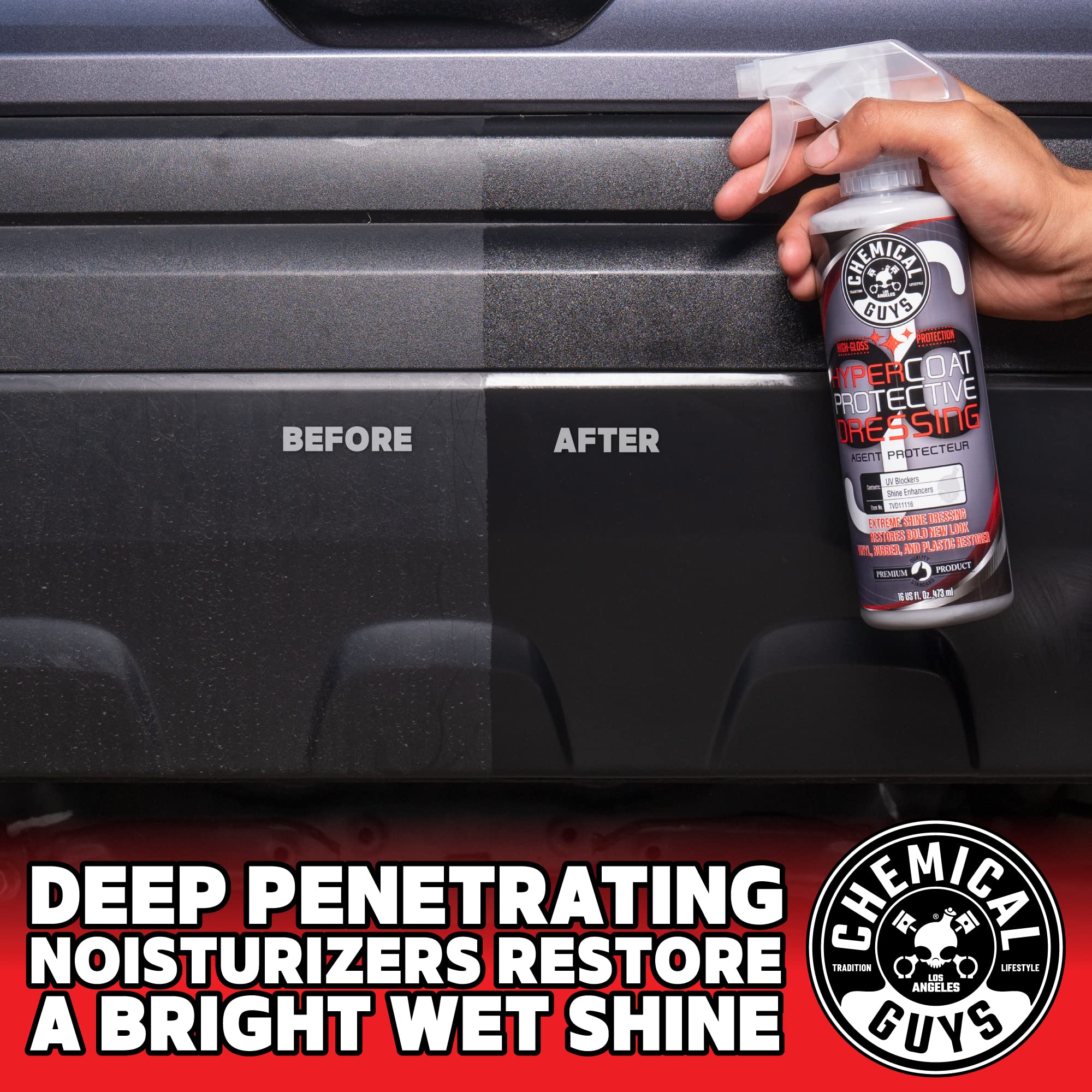 Chemical Guys G6 TVD111 HyperCoat High Gloss Coating Protectant Sprayable Dressing (Works on Vinyl, Rubber, Plastic, Tires and Trim) Safe for Cars, Trucks, Motorcycles, RVs & More, 128 fl oz (1 Gal)