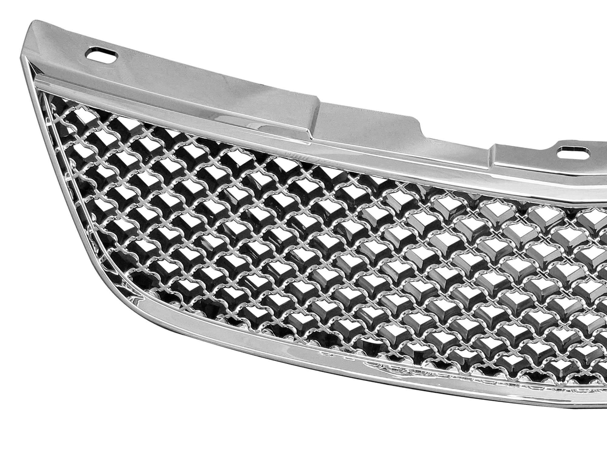 7147096 Armordillo USA Chrome Mesh Front Hood Grille Fits 2000-2005 Chevy Impala