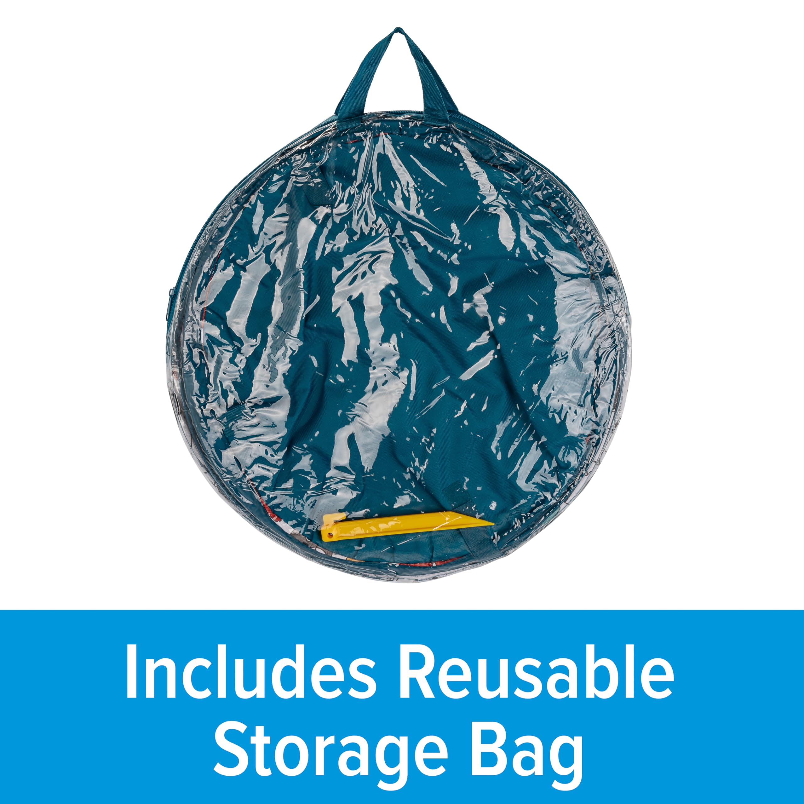 Camco Utility Container Pop-Up - Features Heavy Duty Liner & Zipper Close Lid - Holds 30-Gallon Kitchen-Size Trash Bags - Stands 2-Ft Tall & Collapses for RV Storage and Organization (42986)