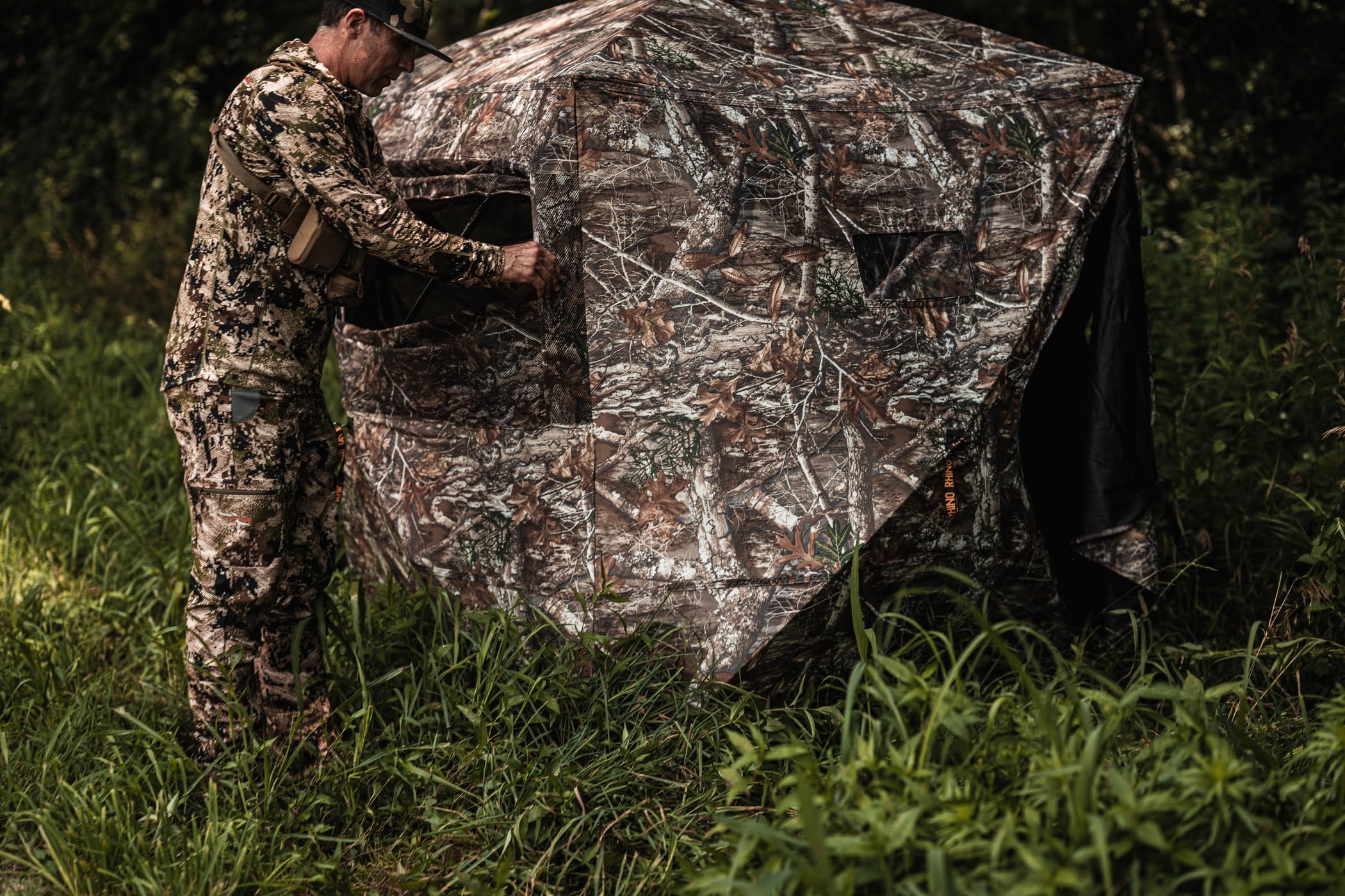 RB24 Pro Rhino Outdoors RTE-3 Man, 5 Hub Design. Realtree Edge 600D