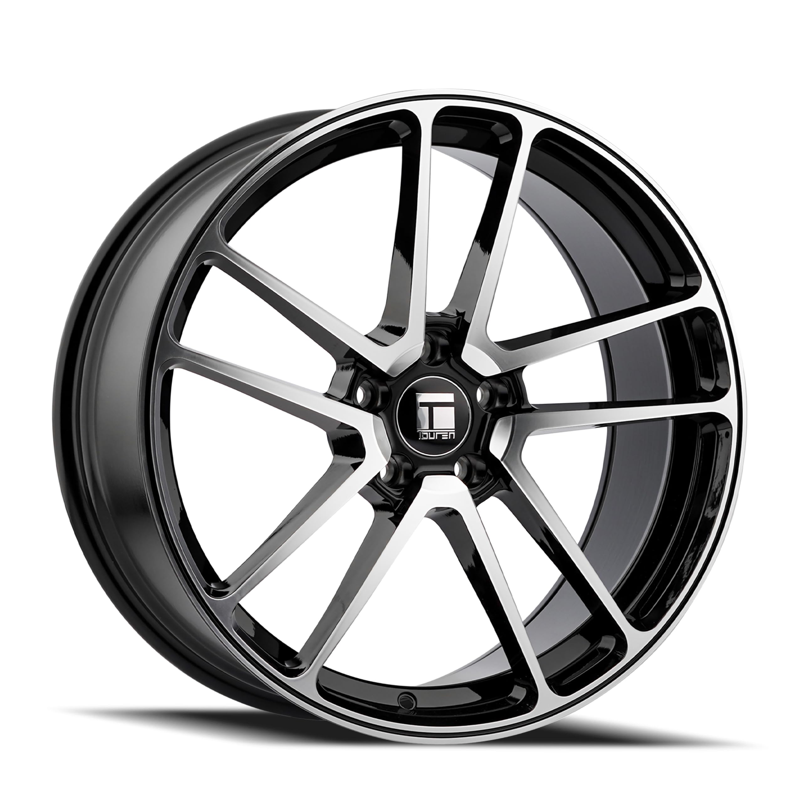 20X9 TOUREN TF97 GLOSS BLACK MACHINED 5-112 35MM 66.6MM (1) Wheel