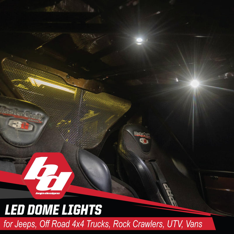 LED Dome Light Baja Designs with Switch (Red)