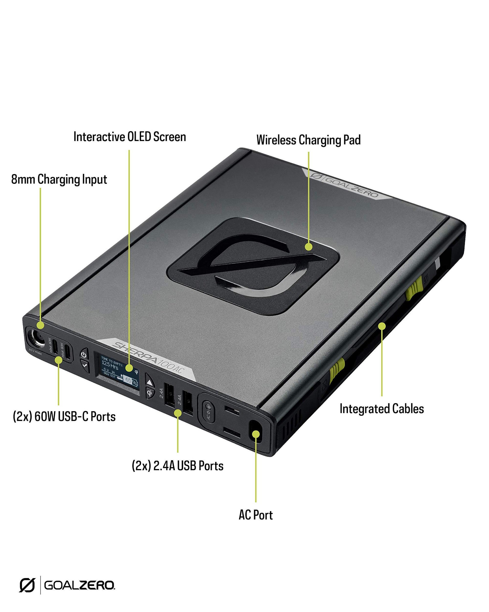 Goal Zero 100 AC Sherpa (Previous Generation) Portable Power Bank